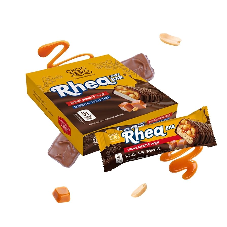 Amazon.com : ChocZero Milk Chocolate Peanut & Caramel Nougat